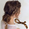 Unique Bargains Women's Fashion Ribbon Hairpin 4.09"x1.57"x0.87" Amber 1Pc - 2 of 3