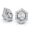Pompeii3 2 1/2Ct Sally Diamond Earrings 14k Gold Lab Created - 2 of 3