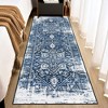 Area Rug Oriental Vintage Distressed Rug for Living Room Bedroom - 3 of 4