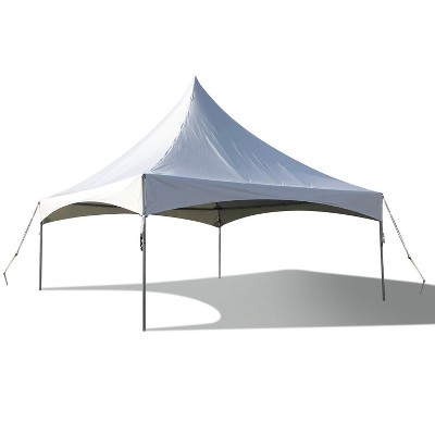 Party Tents Direct Weekender High Peak Frame Party Tent, White, 20 ft x 20 ft