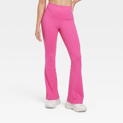 Women's Rib Flare Leggings - Joylab™ Pink M : Target