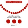 Unique Bargains Party Decorative Polyester Yarn Pom Pom Ball Garlands 3 Pcs - 2 of 4