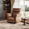 Power Recliner, 270 °Swivel Rocking Gliding Nursery Recliner Chair with Double Handrail & Side Pockets, Comfy Rocker Chenille Recliner - 3 of 4