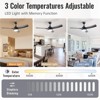 High CFM Ceiling Fans with Lights and Remote Reversible Quiet DC Motor 6 Speeds Dimmable 52'' Modern Ceiling Fan for Bedroom Kitchen Outdoor Patios - 2 of 4