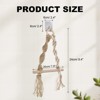 Unique Bargains Jute Rope Wood Sticks Natural Rustic Toilet Paper Holder 1 Pc - 2 of 4