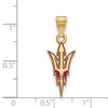 Black Bow Jewelry 14k Yellow Gold Plated Sterling Silver Arizona State Sun Devils NCAA Large Pendant - 2 of 3