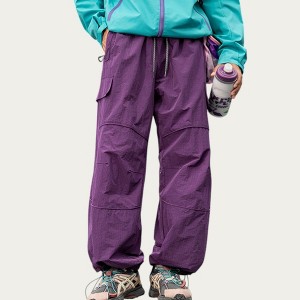 Anna-Kaci Active Men's Lightweight Cargo Pants with Drawstring Waist and Utility Pockets - 1 of 4