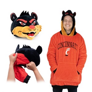 University of Cincinnati Bearcats Snugible 2-in-1 Blanket Hoodie & Pillow - 1 of 4