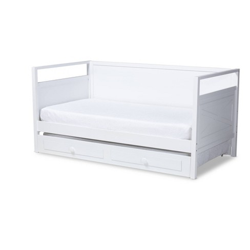 Twin To King Thomas Expandable Daybed With Storage Drawers - Baxton Studio  : Target