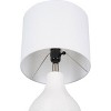 Cresswell Lighting 18" Ceramic Table Lamp White - 4 of 4