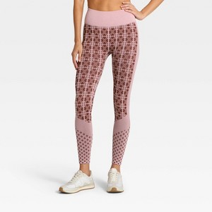 Women's Seamless High-Rise Printed Legging - All In Motion™ - 1 of 4