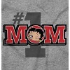 Women's Betty Boop Number 1 Mom Mother's Day Graphic T Shirt Brisco Apparel Tee - 2 of 4