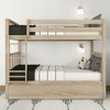 Max & Lily Solid Wood Scandinavian Twin over Twin Bunk Bed For Kids with Storage Trundle - 2 of 4
