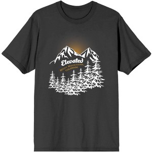 Adventure Society Elevated Rocky Mountains Colorado Men's Charcoal T-Shirt - 1 of 3
