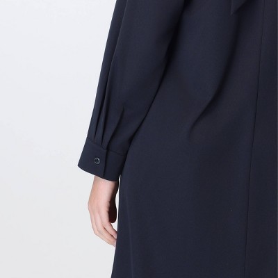 Женские платья A New Day Women's Long Sleeve Scarf Midi A-Line Dress - A New Day™ Dark Blue L — фото 6