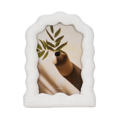 Boho Picture Frame with Design - Resin & Glass - Modern Decorative Photo Frame for Home, Office, Bedroom, Living Room