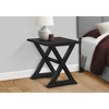 Vynxaria Transitional Square Accent Table - Black Veneer Finish, 22" L x 23.5" W x 23.5" H - 2 of 4