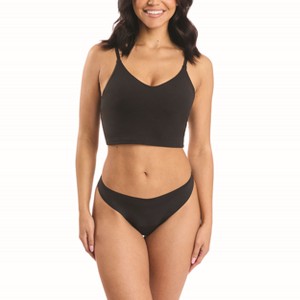 Proof Underwear Everyday Light Medium Thong - Black - 1 of 4