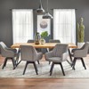 7pc Phyllis Dining Set Natural/Black - Lifestorey - 2 of 4