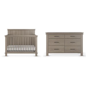 Child Craft Denman Crib and Dresser Nursery Set, 2-Piece, Includes 4-in-1 Convertible Crib and Dresser - 1 of 4