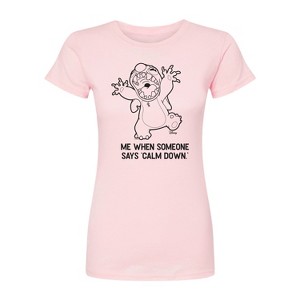 Women's - Disney - Calm Down Fitted Graphic T-Shirt - 1 of 1