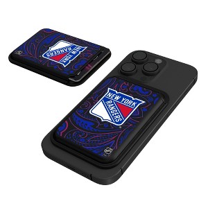Keyscaper NHL Eastern Conference Teams Paisley Black Magnetic Credit Card Wallet - 1 of 3
