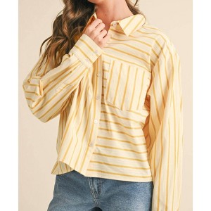 Women's Daffodil Striped Top - &merci - 1 of 4