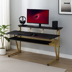 Royal Hampton 71 Inch Music Producer Desk for Computer, 3 Tier Shelves - 1 of 4