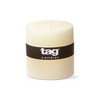 tagltd Chapel 3X3 Ivory Pillar Paraffin Wax Candle Unscented Drip-Free Long Burning 32 Hours For Home Decor Wedding Parties Set of 6 - 3 of 4