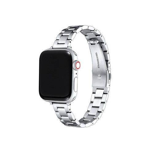 Posh Tech Sloan Skinny Stainless Steel Band For Apple Watch Silver Target