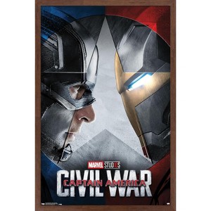 Trends International Marvel - Captain America: Civil War - Faceoff One Sheet Framed Wall Poster Prints - 1 of 4