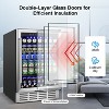 RAPSUAR 23.4 in. Single Zone 180-Cans Built-In/Freestanding Beverage Cooler - 3 of 4