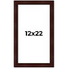 PosterPalooza | Distressed Brown Picture Frame - UV Acrylic, Foam Board Backing, Hanging Hardware - 2 of 4