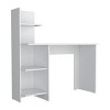 INFURNIC Desks Writing Desk with Four Shelves Open Storage and Spacious Surface for Modern Workspaces, White, 17.7"*47.2"*47.5" - 2 of 4