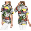 HAPPY BAY Hawaiian Shirts Womens Casual Summer Beach Blouse Shirt Luau Party Colorful Short Sleeve Vacation Dress Shirts T Shirt - 3 of 4
