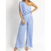 Women's ONE SHOULDER DRAPE JUMPSUIT - DO+BE - 2 of 4