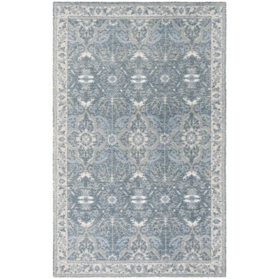 Restoration Vintage RVT403 Hand Tufted Area Rug Blue 4' X 6' - Safavieh.