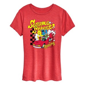 Women's - Sesame Street - SS Racing Short Sleeve Graphic T-Shirt - 1 of 4
