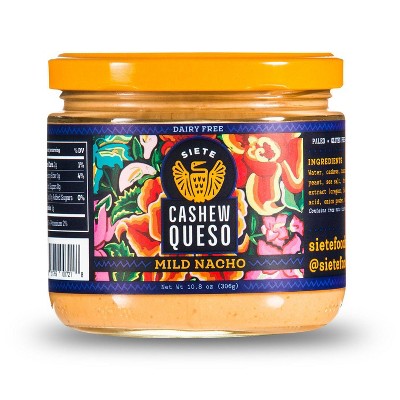 Siete Cashew Queso Mild Nacho Dip - 10.8oz