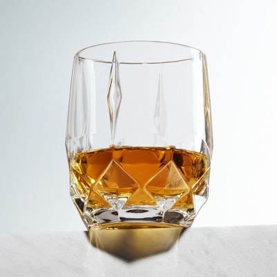 Viski 11oz European Crystal Cut Cocktail Glasses Set of 2