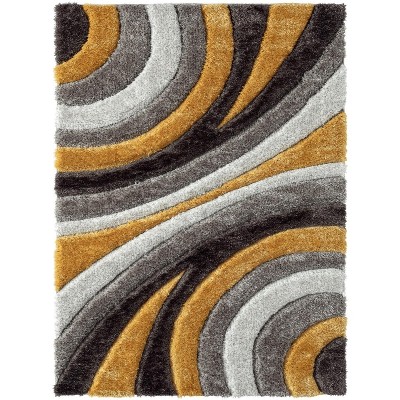 Luxe Weavers Modern Shag Geometric Indoor Area Rug
