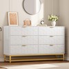 6 Drawer Dresser for Bedroom, 53.5” Large Dresser with Metal Legs, Modern Chest Organizer with Wide Storage, Chest of Drawers for Bedroom,Living Room - 2 of 4