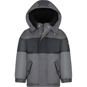 OshKosh B'Gosh Little Boys' High Pile Fleece Lined Insulated Parka Jackets - 1 of 3