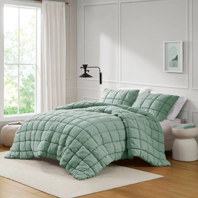 Sage Full Down Alternative Microfiber Comforter Set