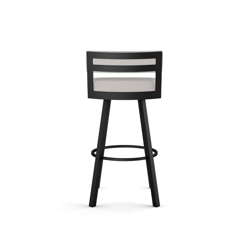 Amisco Travis Upholstered Counter Height Barstool Gray/Black, 3 of 8