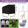 Unique Bargains 600D Oxford Waterproof Lawn Patio Chair Cover 2 Pcs - 2 of 3