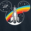 Men's - Disney - Mickey Mouse Retro Space Logo Long Sleeve Graphic T-Shirt - 2 of 4