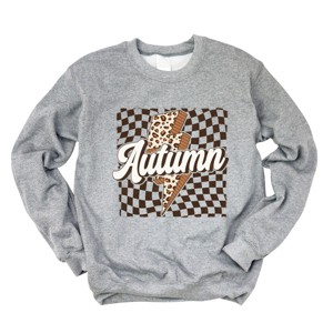 Simply Sage Market Autumn Lightning Checkered Sweatshirt - 1 of 4