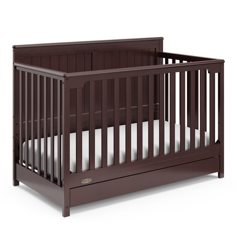 Graco Hadley 4 In 1 Convertible Crib With Drawer Espresso Target