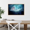 23" x 16" Butterfly and Blue Flower by Fauzan Maududdin Framed Wall Canvas - Amanti Art: Modern Decor, Spa Ambiance Wall Art - 4 of 4